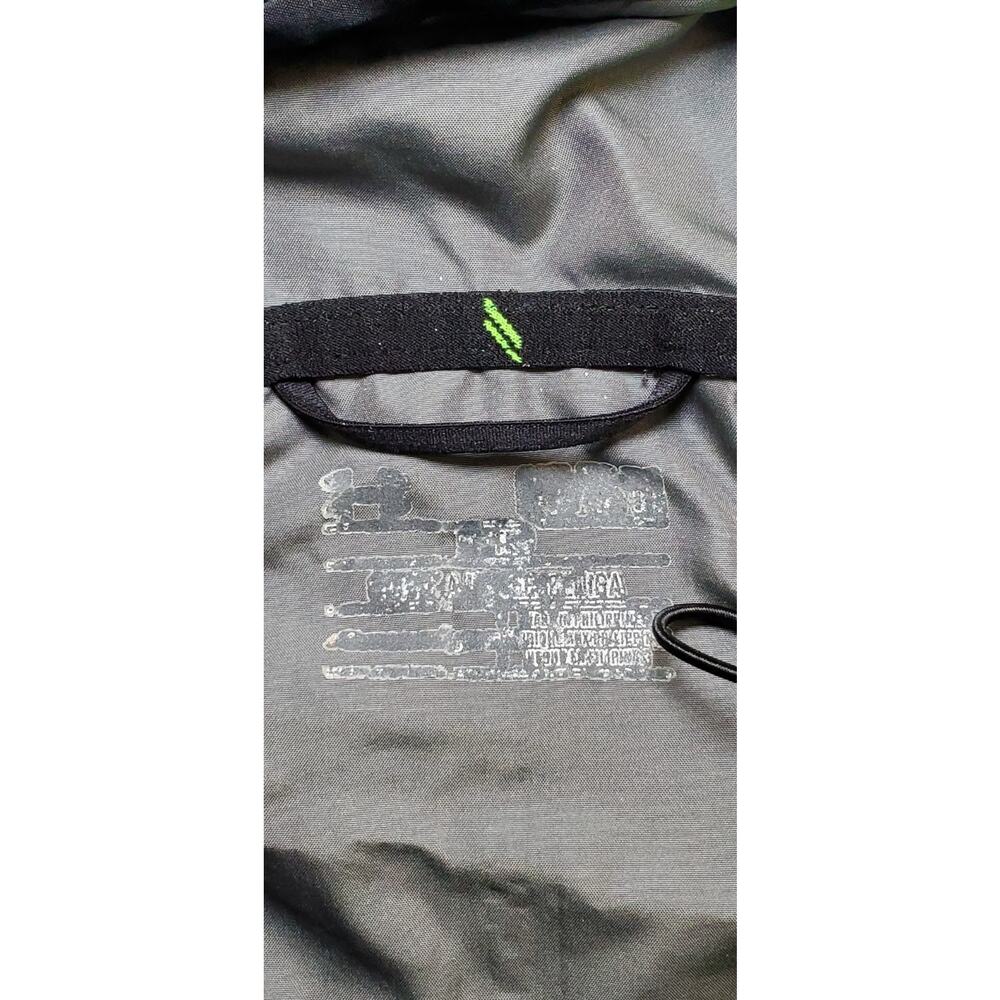 Under Armour Jacket Mens Sz M Black Gray AllSeasonGear Hooded Rain C33-49 - Picture 6 of 11